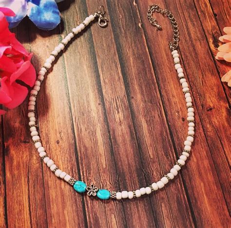 Boho Chokerbeaded Choker Bohemian Necklacesbeaded Etsy