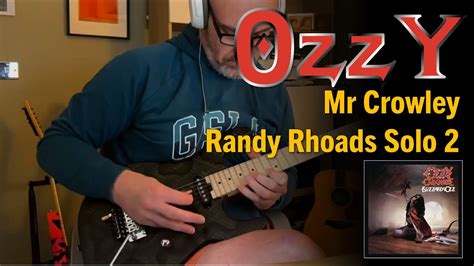 Ozzy Osbourne Mr Crowley Guitar Solo Cover Randy Rhoads YouTube