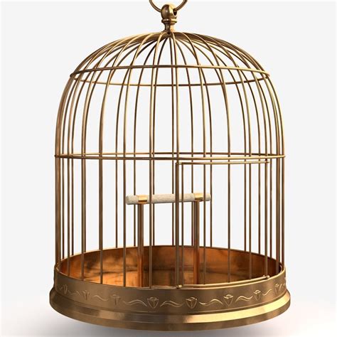 Antique Birdcage Cage 3d Model