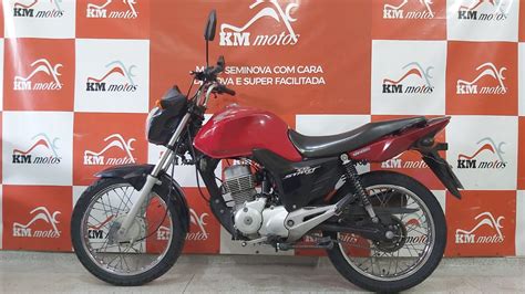 Honda Cg Start Es Flexone Vermelha Km Motos Sua Loja De