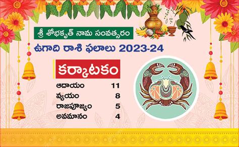 Ugadi Panchangam Ugadi Telugu Karkataka Rasi Phalalu Know