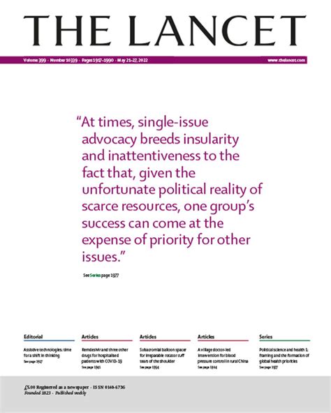 The Lancet May Volume Issue Pages