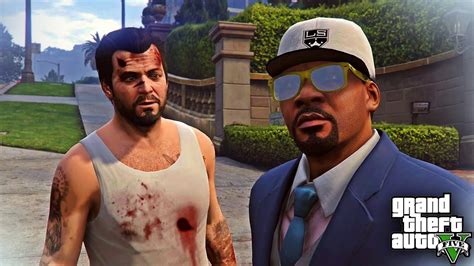 Grand Theft Auto V Franklin Salva De La Muerte A Michael Culpa De