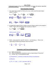 Thermo Sol Pdf Solutions Thermodynamics Practice Problems For Non