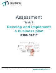 Assessment Task Bsbmgt Docx Assessment Task Develop And