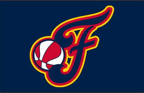 Indiana Fever Logo Alt On Dark Logo Womens National Basketball