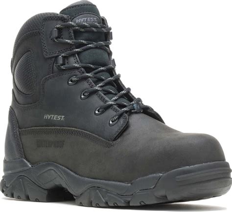 12480 Hytest Black 6 Inch Pr Hiker Unisex Mens