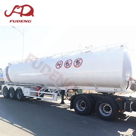 44000 Litres Aluminium Fuel Tank Trailer China Fudeng Brand Semi Trailer China Semitrailer