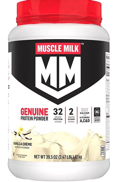 Muscle Milk Genuine Protein Powder Vanilla Cream 39 5 Oz Eshop House Llc