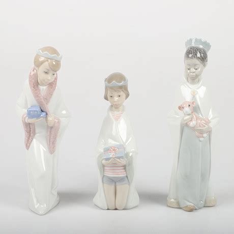 Figuriner Stycken De Tre Vise M Nnen Porslin Lladro Spanien