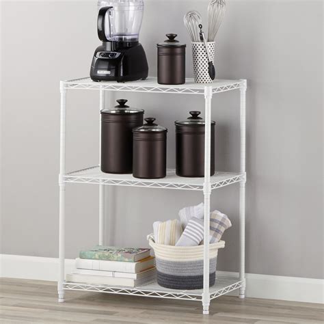 Hyper Tough 3 Tier Wire Shelving Unit134dx232wx306h White