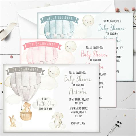 Hot Balloons Baby Shower Invitation