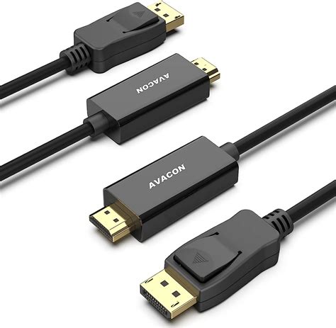 Displayport To Hdmi Feet Gold Plated Cable Pack Avacon Display