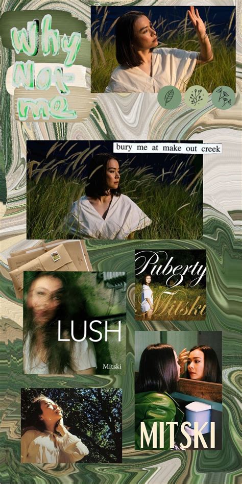 Mitski Lockscreen In 2022 Green Aesthetic Lockscreen Wallpaper