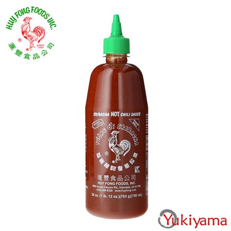 Huy Fong Sriracha Hot Chili Sauce Aka Rooster Sauce 793g No Calorie No