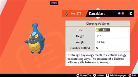 Pokemon Sword and Shield Karrablast Evolution Guide - Prima Games