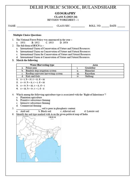 Worksheet 1-1 | PDF