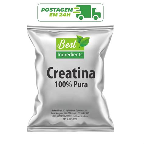 Creatina Monohidratada 500g 100 Pura Importada Escorrega o Preço