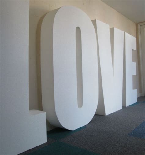 Big Standing 3D Letters POLYSTYRENE LETTERS LOGOS