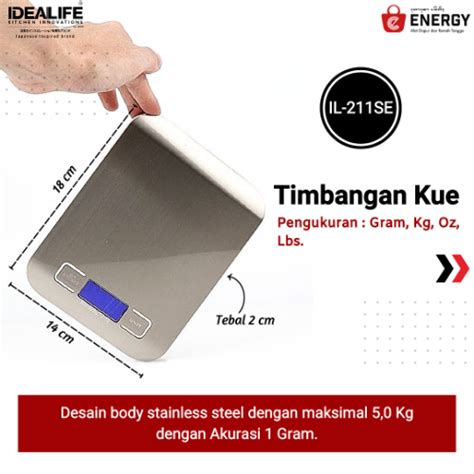 Idealife Timbangan Digital Kg Energy Bali