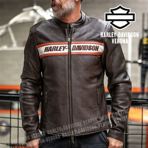 Giacca In Pelle Harley Davidson® Victory Lane Ii Java