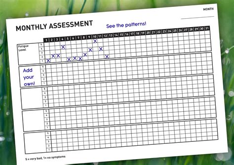 PRINTABLE Gray MS Symptom Daily Tracker Etsy