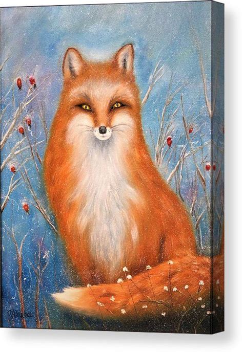 Fox Canvas Print Canvas Art By Tanya Harr Fox Art Print Fox Art Art