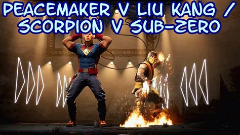 Peacemaker V Liu Kang Scorpion V Sub Zero Kombat League Season Of The Huntress Mortal