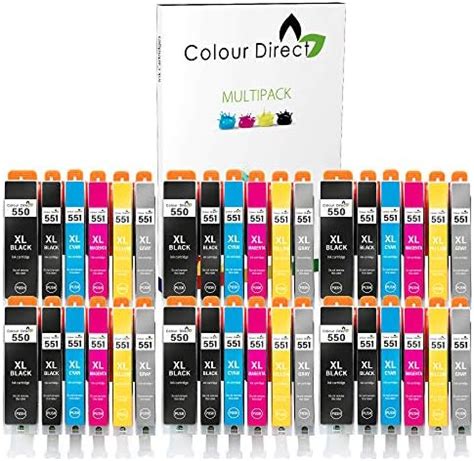 Colour Direct 550 551 Compatible Ink Cartridges For Canon Pixma IP8750