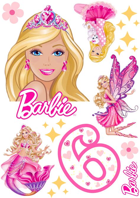 Toper De Barbie En Arte Feliz Cumplea Os Tortas De Barbie