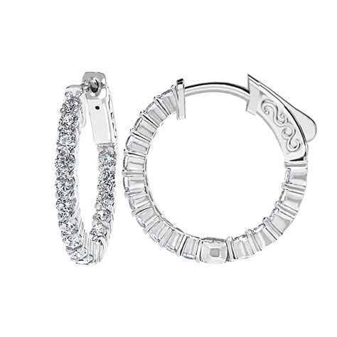 Diamond Hoop Earrings, 1.00ct.tw