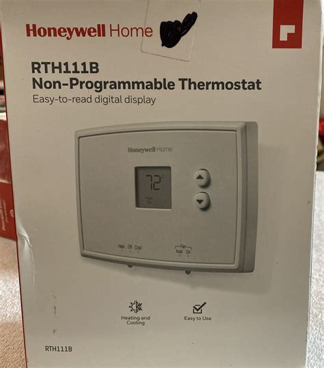 Honeywell Rth111b Digital Non Programmable Thermostat White 85267725477 Ebay