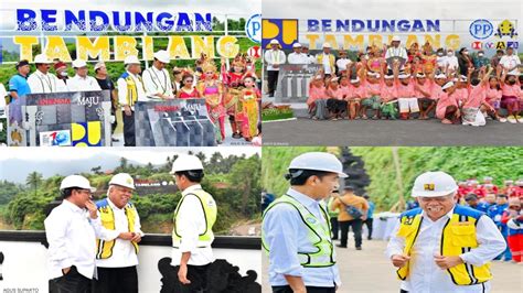 Presiden Jokowi Bersama Siswa Siswi Sd Smp Sma Resmikan Bendungan Danu