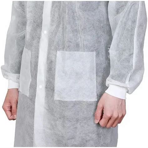 White Non Woven Disposable Lab Coat For Hospital At Rs In Surat