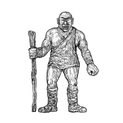 Tartaro Tartalo or Torto a Strong One-Eyed Giant in Basque Mythology ...