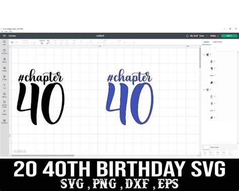 40th Birthday Svg Bundle 40 Years Old Svg 40th Birthday Png Etsy Canada