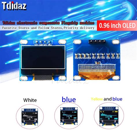 Pin White Blue Yellow Blue Inch Oled X Oled Display