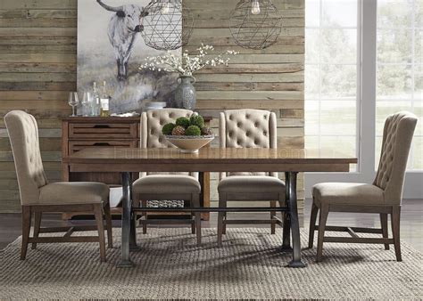 Arlington House Dining Table 5Pc Set 411 DR In Brown By Liberty