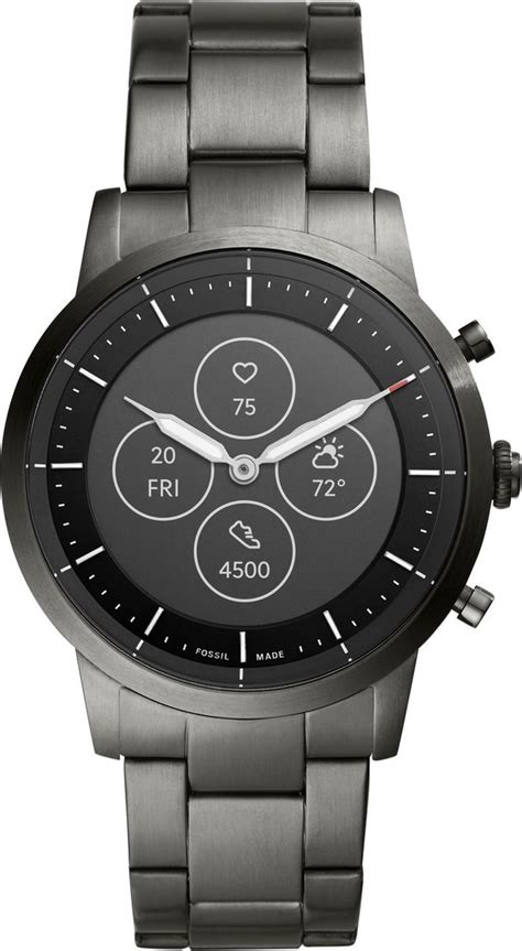 Fossil Collider Hybrid Hr Smartwatch Ftw Grijs Smart Gear Compare