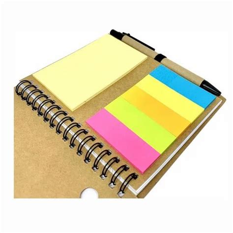 Paper Hard Bound Eco Friendly Notebook With Sticky Pad A At Rs