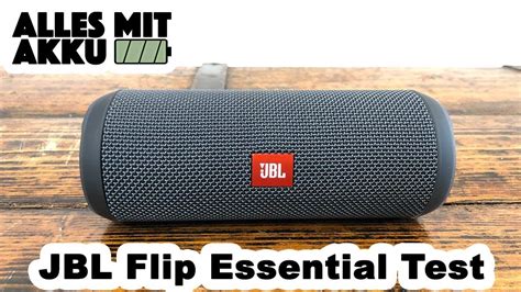 Jbl Flip Essential Bluetooth Lautsprecher Test Alles Mit Akku Youtube