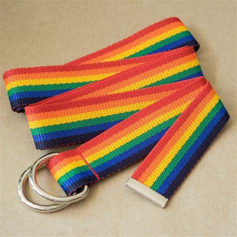 Rainbow Pride Belt Lgbt Apparel Accessory Long D Ring Etsy