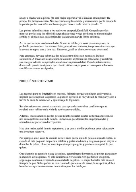 C Mo Manejar La Agresividad En Los Preescolares Pdf