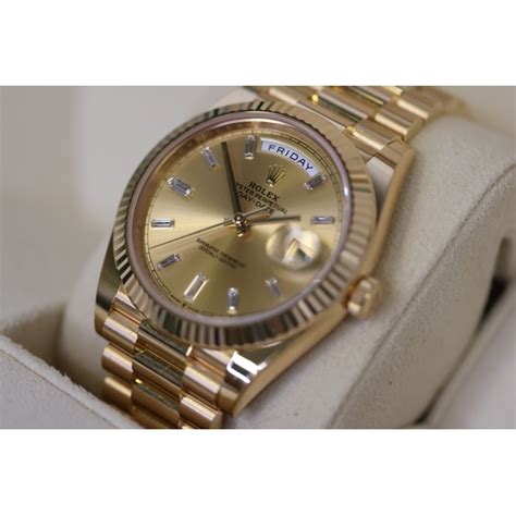 Ct Rolex Day Date Diamond Dial Reference Box And Papers