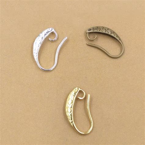 Blank Fishhook Hook Earring Findings With Open Loop Earrings Settings