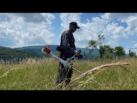 Stihl Fs C Cutting For The First Time Grass With Autocut