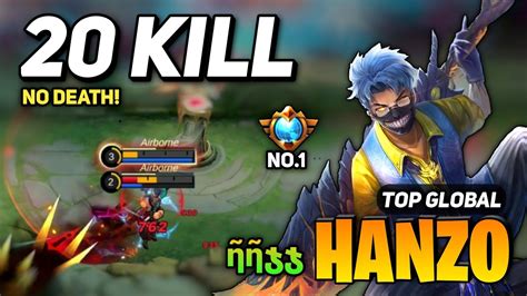 20 OVERKILL Hanzo Perfect Gameplay Hanzo Best Build Top Global By