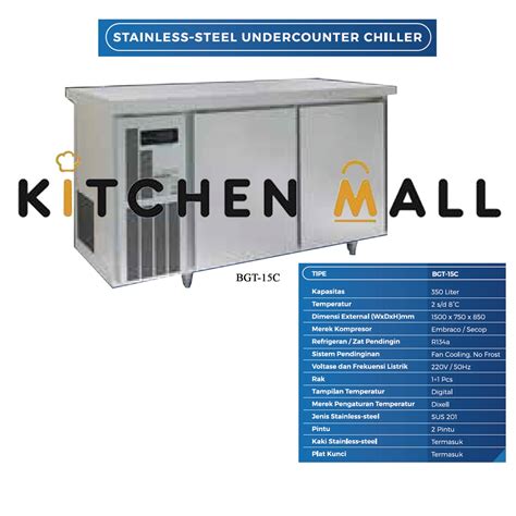 Jual Starcool Bgt C Stainless Steel Undercounter Chiller Pintu