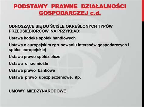 Ppt Aspekty Prawne Dzia Alno Ci Gospodarczej W Polsce Powerpoint