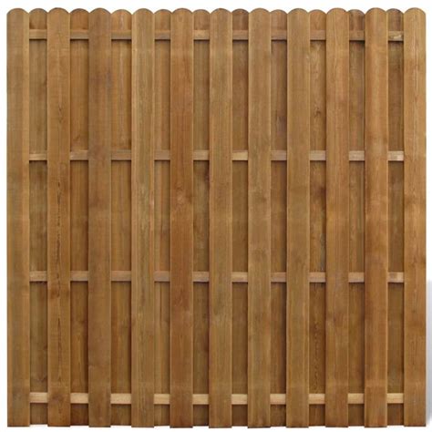 Hit And Miss Fence Panel Pinewood 180x180 Cm